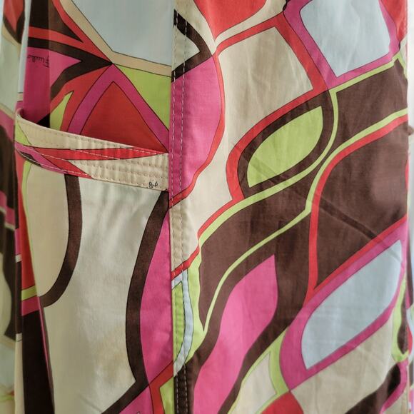 Vintage Emilio Pucci Mid Century Phicodelic Print Dress Size 6 Cotton Jersey - Picture 16 of 16